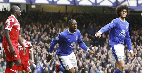 Victor Anichebe got Everton's second goal.