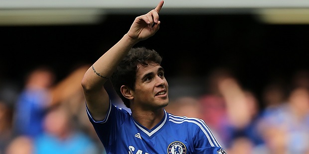 Oscar scored Chelsea's first goal.