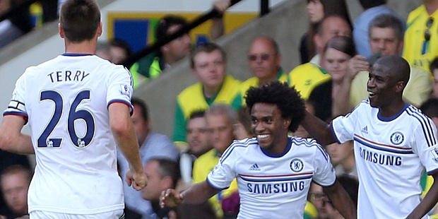 Late goals give Chelsea victory at Norwich