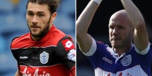 QPR strikers Charlie Austin and Andy Johnson