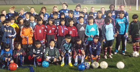 Chelsea Ladies treat youngsters to training session in Japan