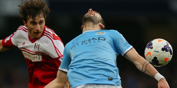 Amorebieta off as Man City crush Fulham