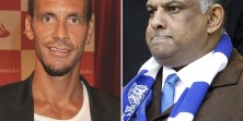 Rio Ferdinand and QPR chairman Tony Fernandes