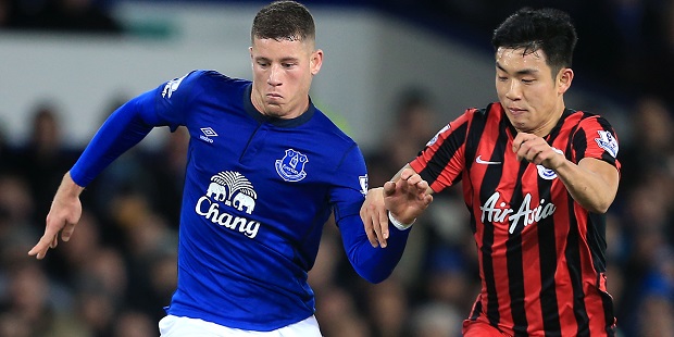 Ross Barkley put Everton ahead in the first half
