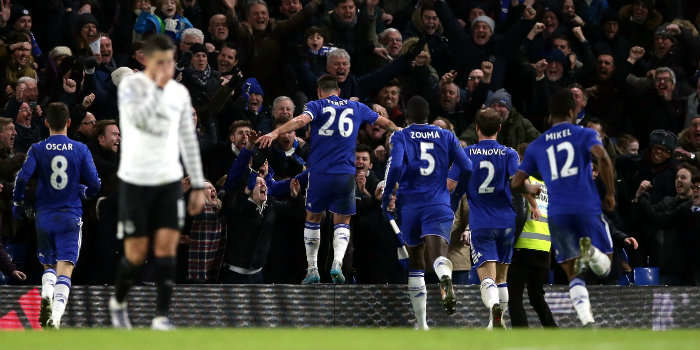 Terry's goal rescued a point for Chelsea at Stamford Bridge