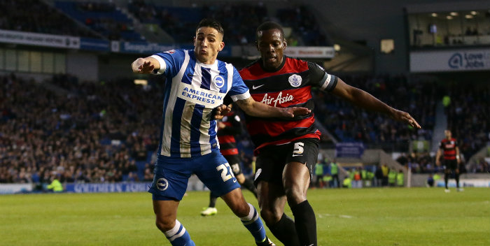 QPR: Nedum Onuoha in action QPR: Nedum Onuoha in action