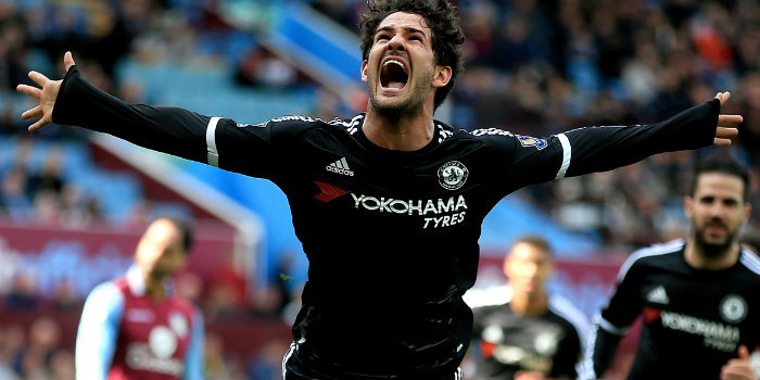 Alexandre Pato scored one of Chelsea's goals at Villa Park