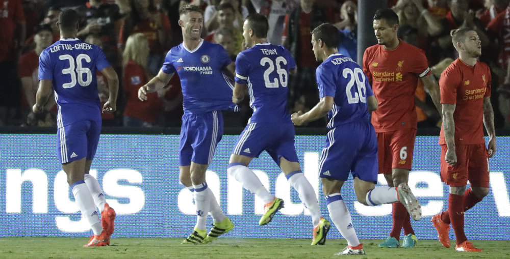 Gary Cahill scored Chelsea's winner against Liverpool