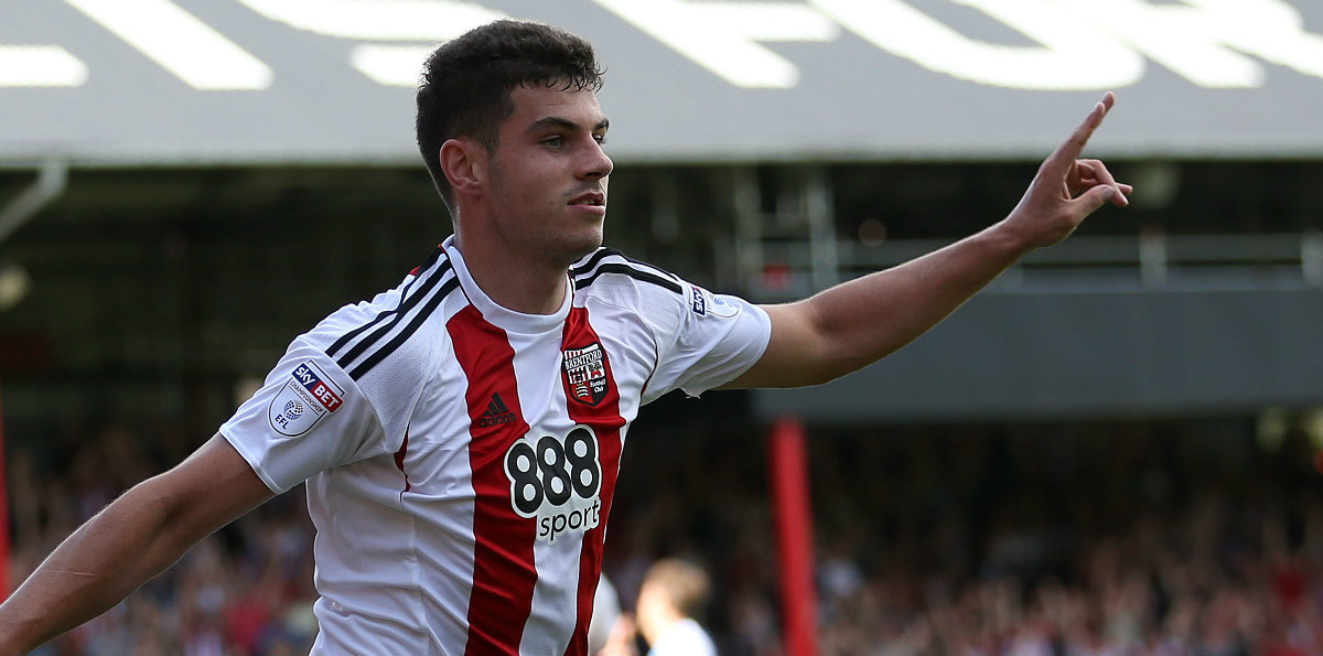 John Egan scored both goals for Brentford in their fine win