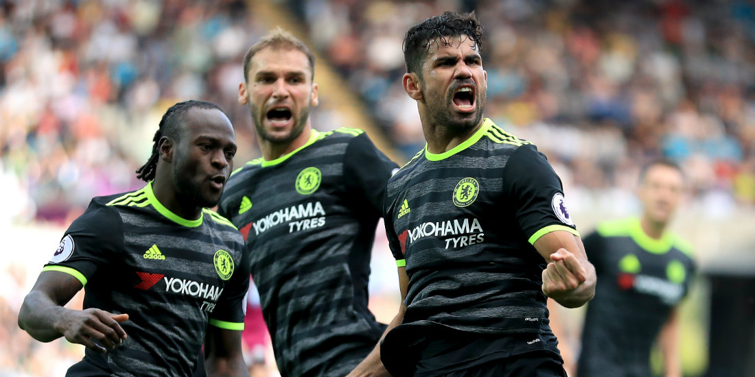 Costa scored a late equaliser for Chelsea at Swansea