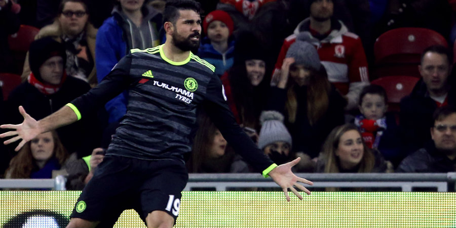 Costa struck five minures before half-time at Boro
