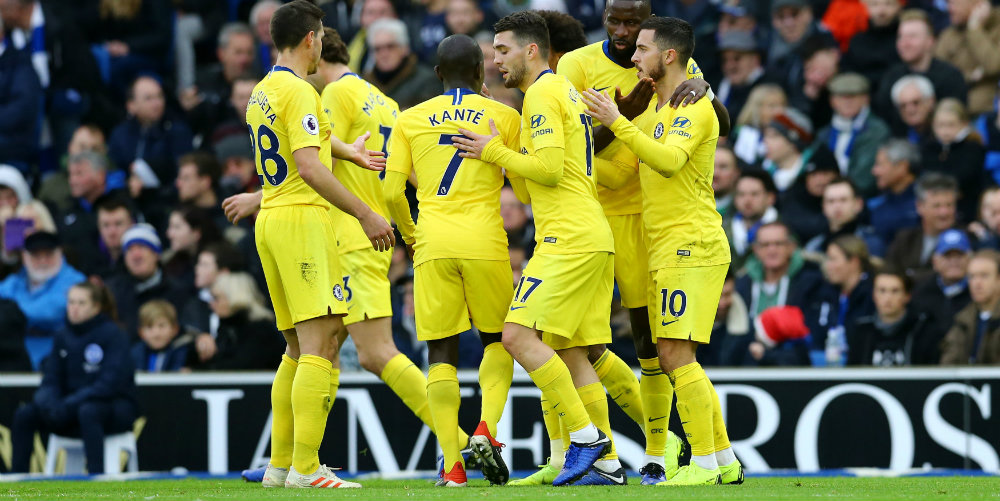 Hazard inspires Chelsea to victory at Brighton