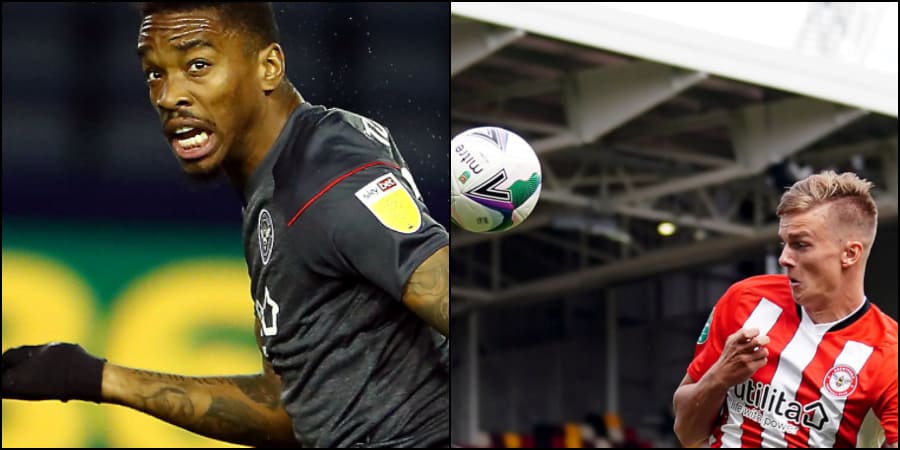 Brentford strikers Ivan Toney and Marcus Forss