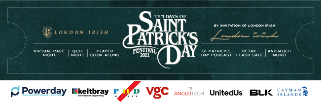 London Irish to host virtual St Patrick’s Day events
