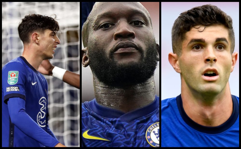 Chelsea FC: Kai Havertz, Romelu Lukaku and Christian Pulisic