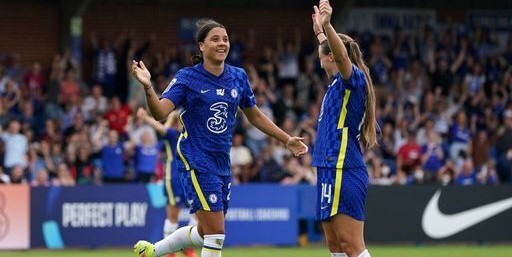 Chelsea four points clear at top of WSL after beating Spurs