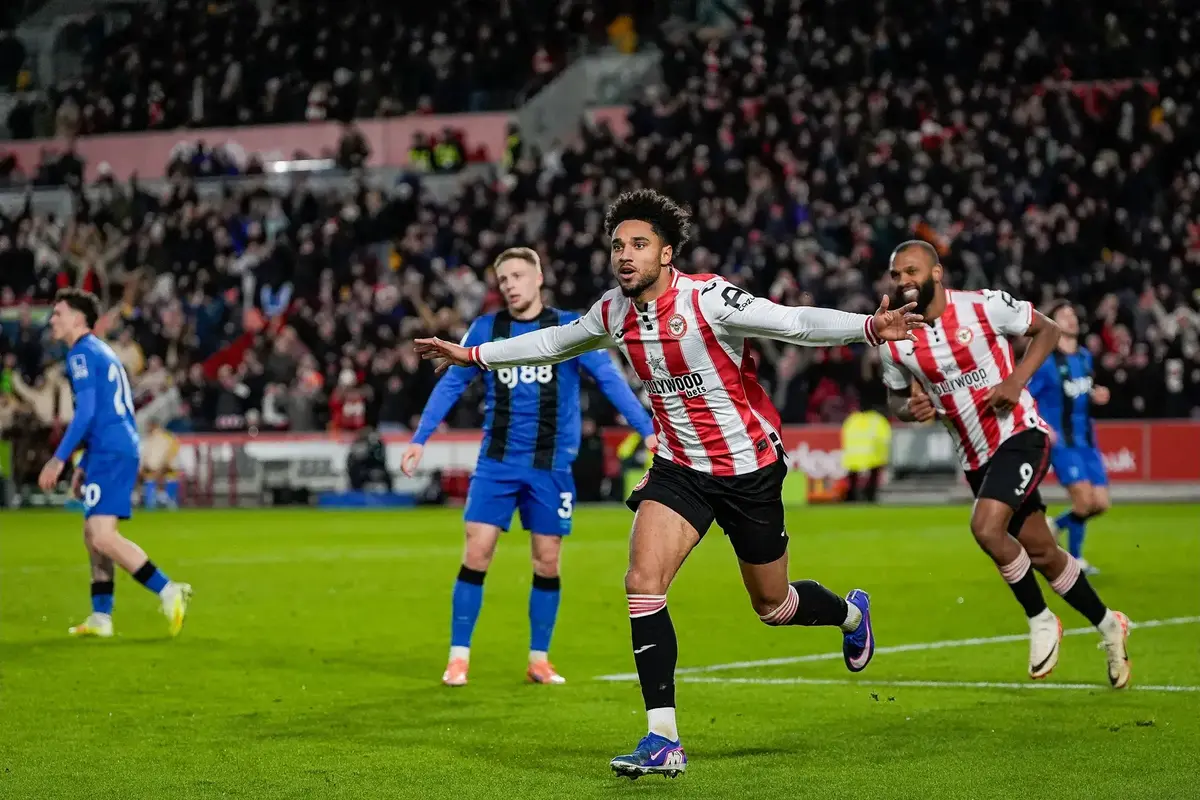Schade scores hat-trick in Brentford victory