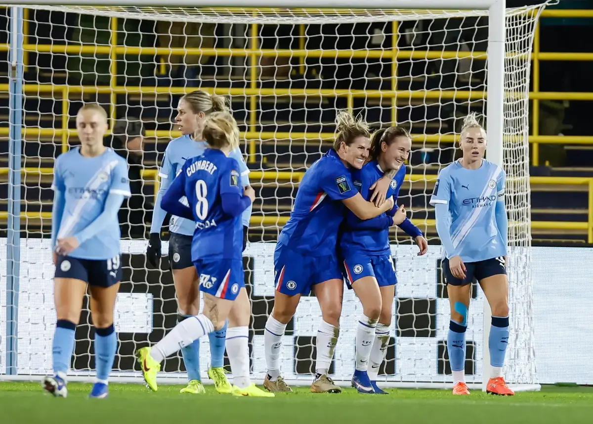 Chelsea beat City to reach seventh successive Women’s League Cup final