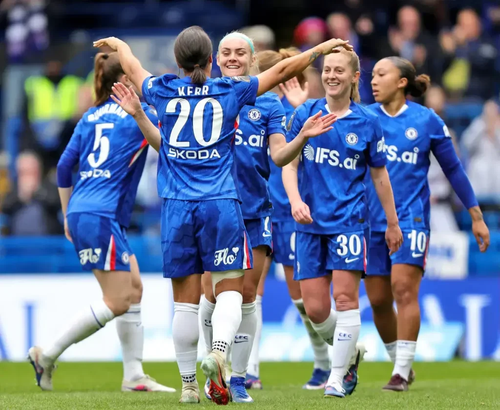 Kerr scores in final game as Chelsea end WSL campaign with win