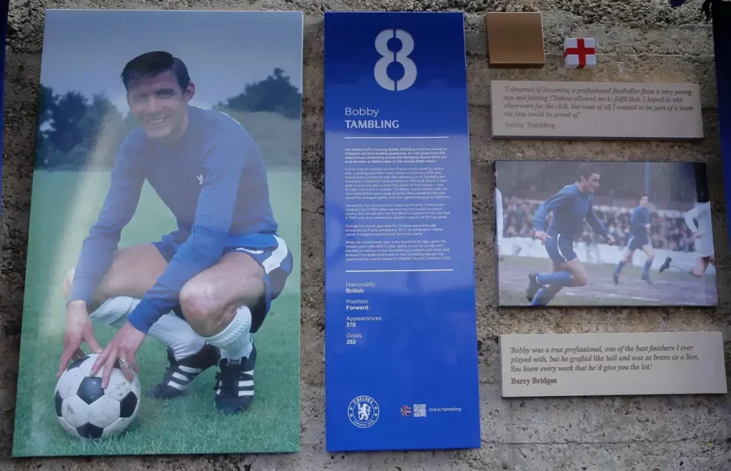Chelsea legend Tambling dies aged 84