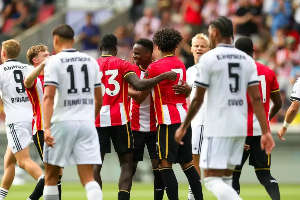 Brentford hit seven against Eintracht Frankfurt in friendly